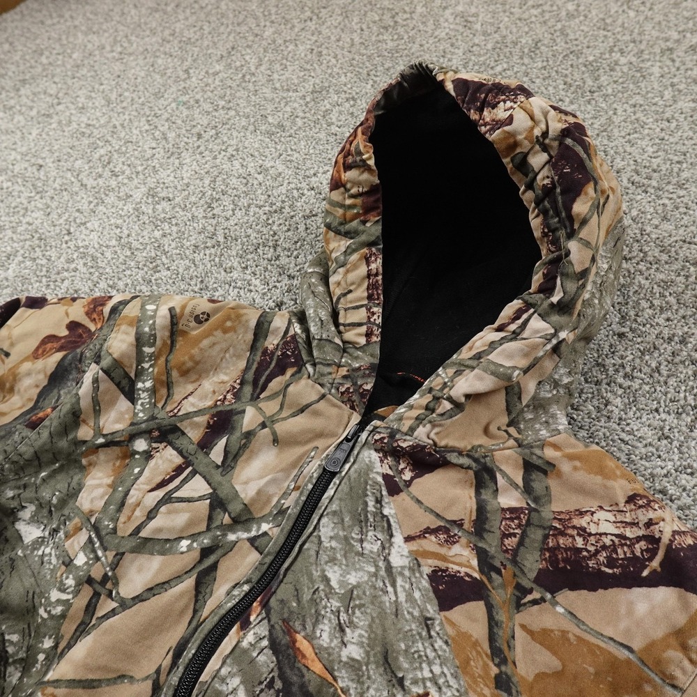 Outfitters Ridge Jacket Boys 3XL Camo Hooded Insulated Hunting Bomber Coat Youth